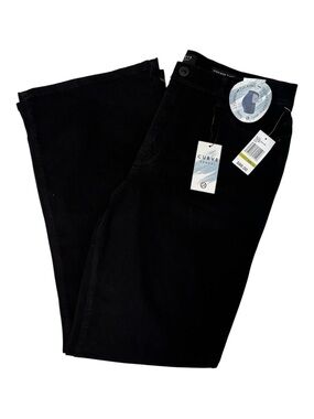 CURVE APPEAL Black High Rise Flare Jeans Size 14 *NEW*